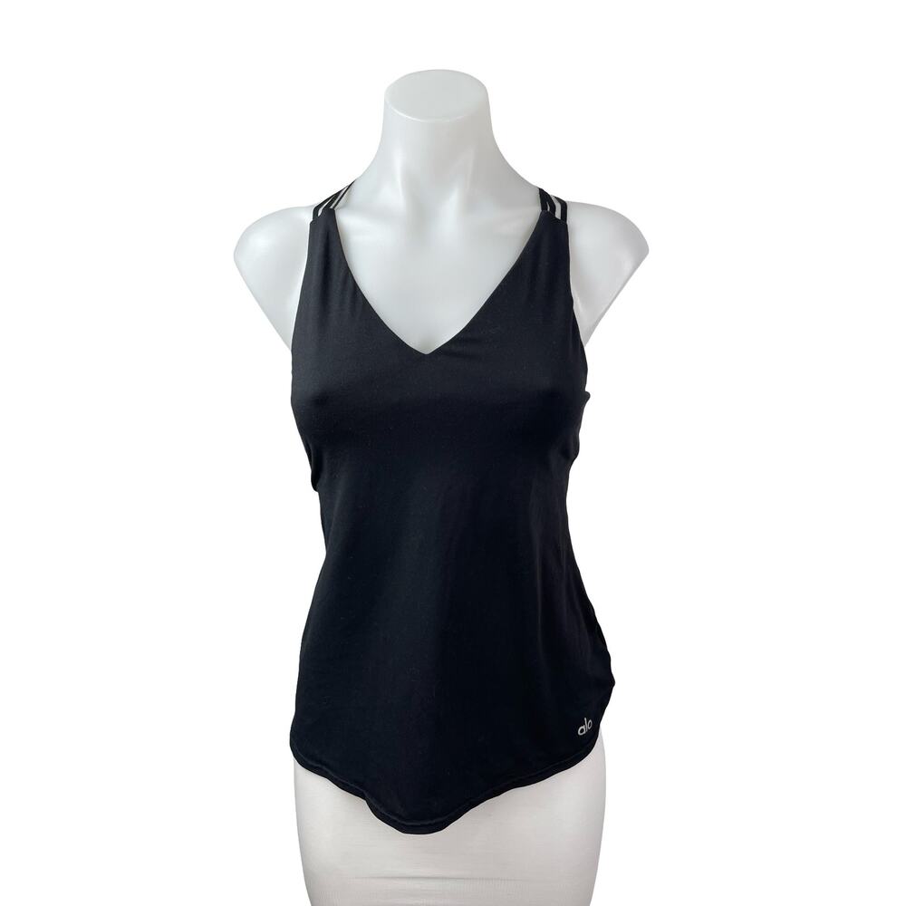 Alo Yoga Elevate Women's Criss Cross Back Yoga Athletic Activewear Tank Top Sz M